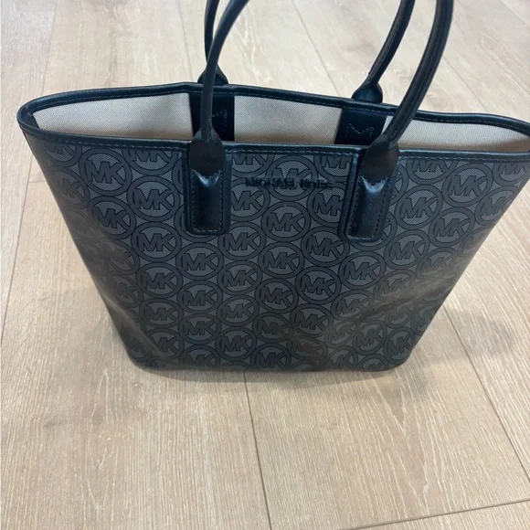 Michael Kors Jodie Black and gray jacquard small tote handbag NWOT Totes